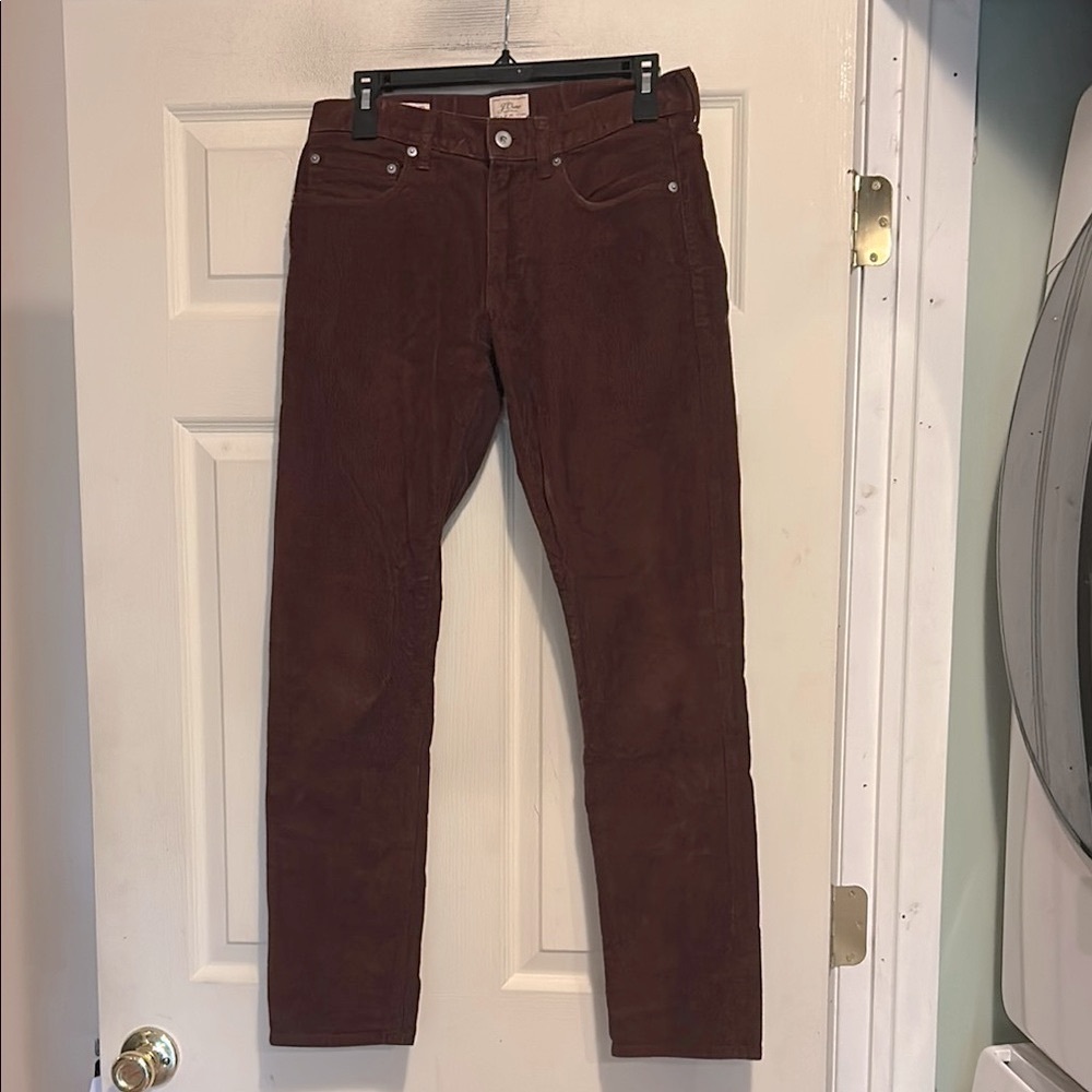J. Crew Women's Dark Brown Skinny Corduroy Pants